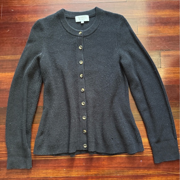 La Ligne Ribbed Wool, Silk And Cashmere-Blend Cardigan - Picture 2 of 5